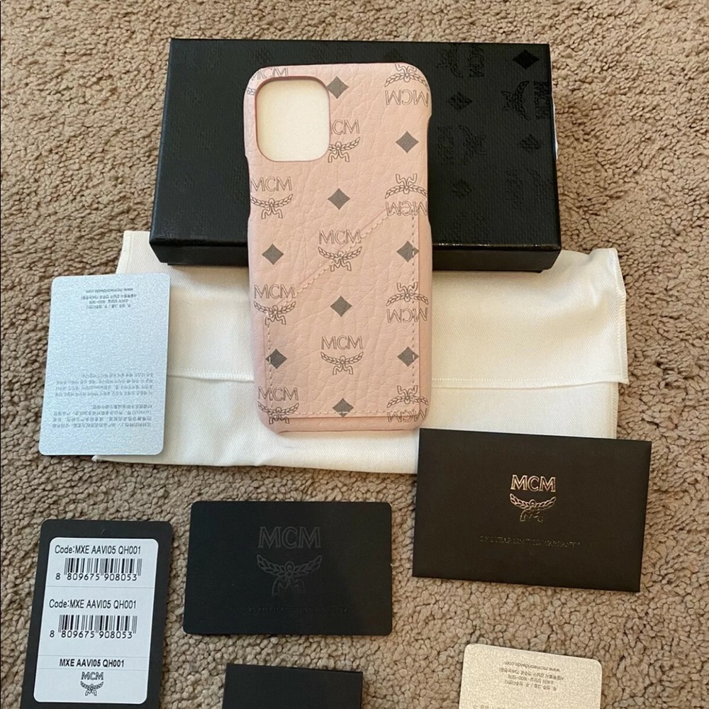 MCM iPhone 11 Pro Case in Power Pink  $145+ Tax